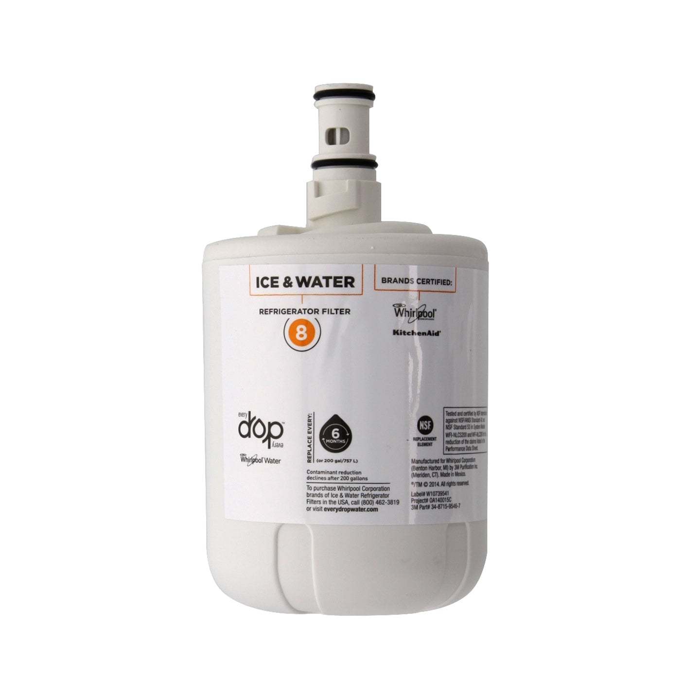 Whirlpool 8171413 is now EveryDrop EDR8D1 (Filter 8) Ice and Water Refrigerator Filter