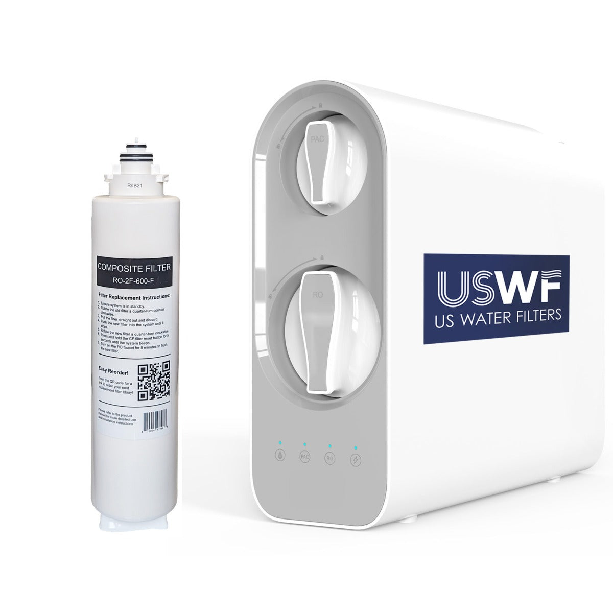 Replacement Composite Prefilter for USWF RO-2F-600 tankless Reverse Osmosis System - DiscountFilterStore.com