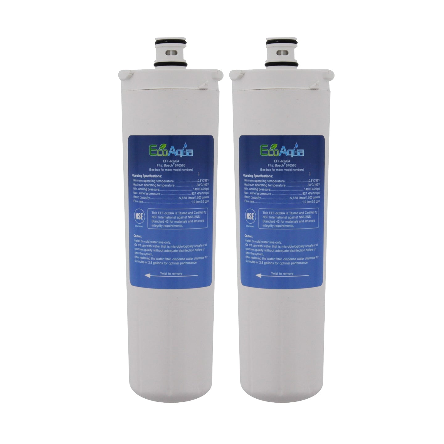Bosch CS-52 Comparable Refrigerator Filter by EcoAqua (EFF-6026A)