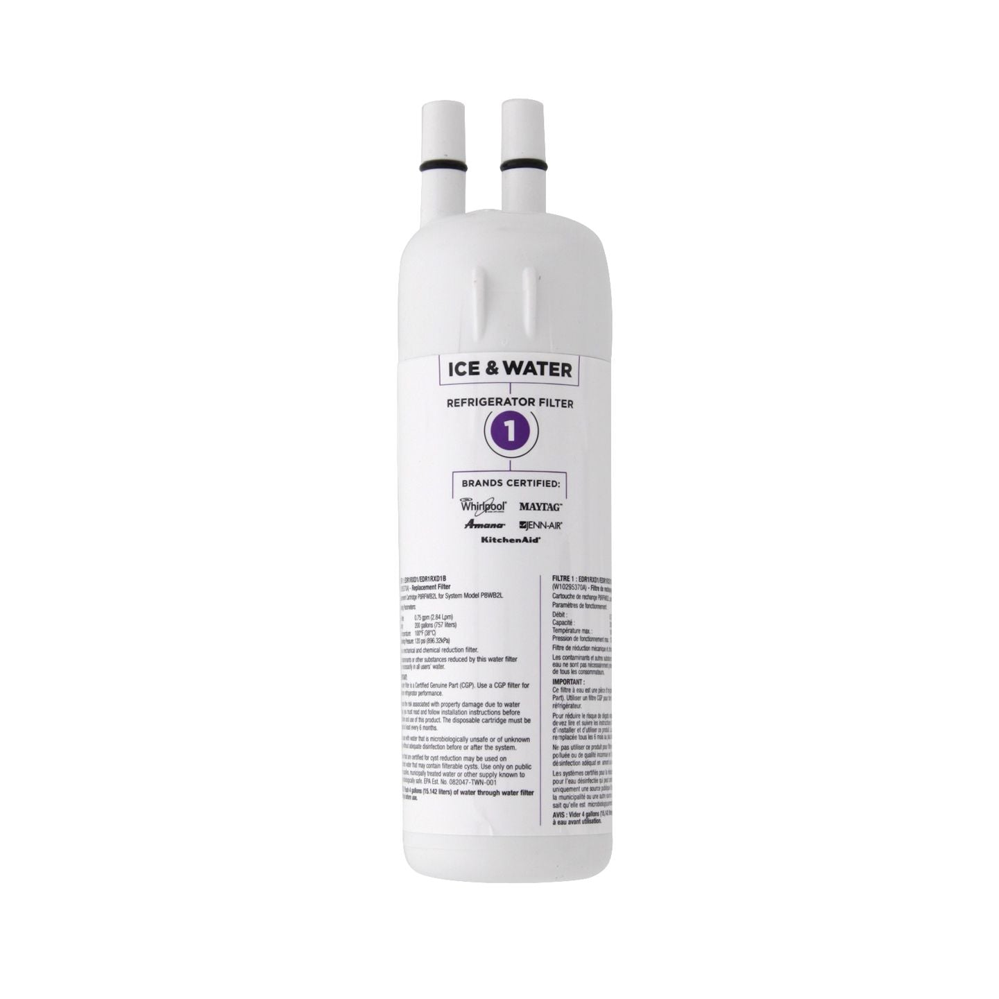 Whirlpool W10295370A is now EveryDrop EDR1RXD1 (Filter 1) Filter