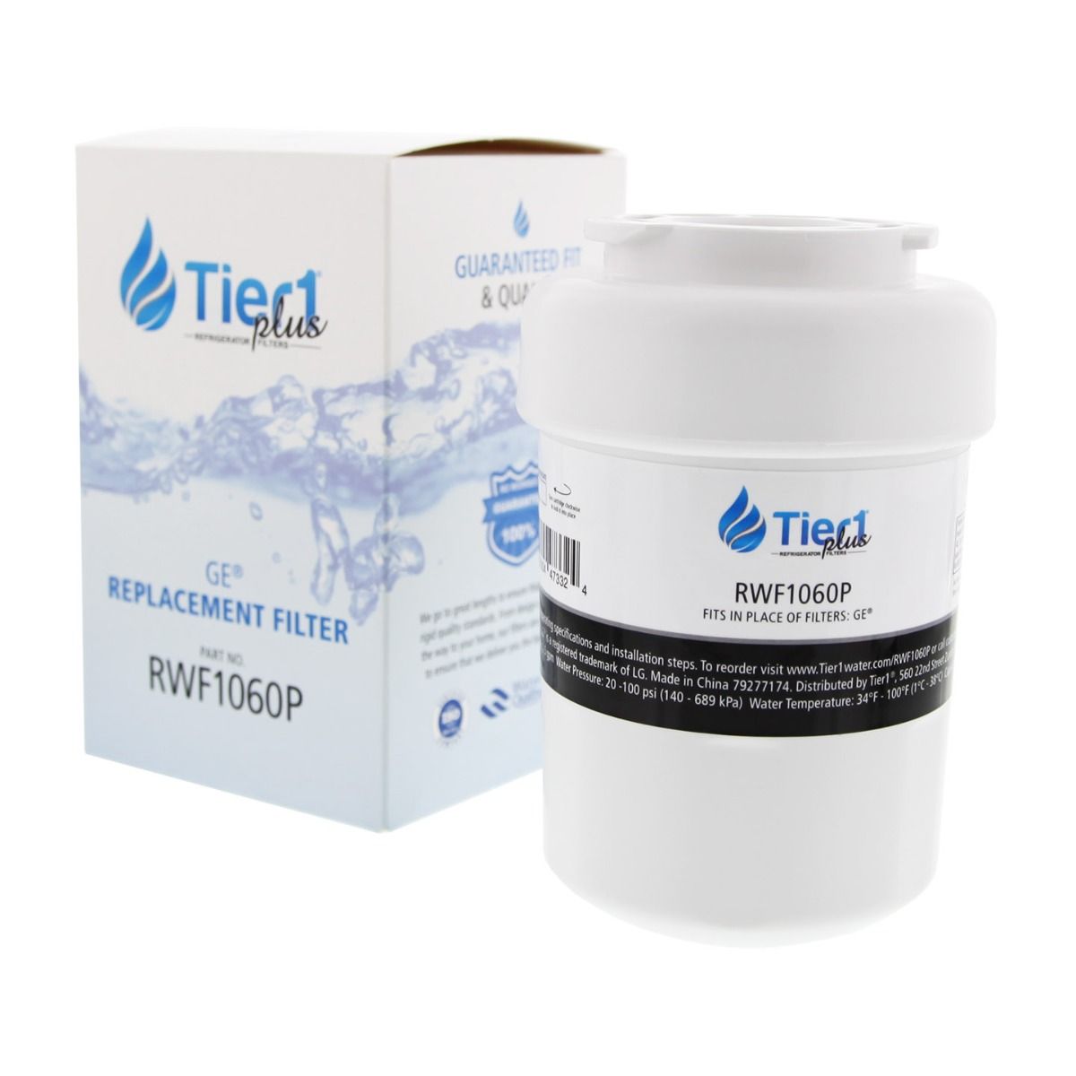 MWFP GE Comparable Lead and Mercury Reducing Refrigerator Water Filter By Tier1 Plus