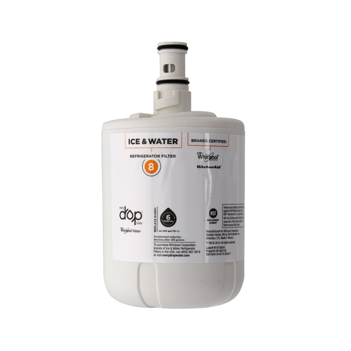 Whirlpool 8171413 is now EveryDrop EDR8D1 (Filter 8) Ice and Water Refrigerator Filter