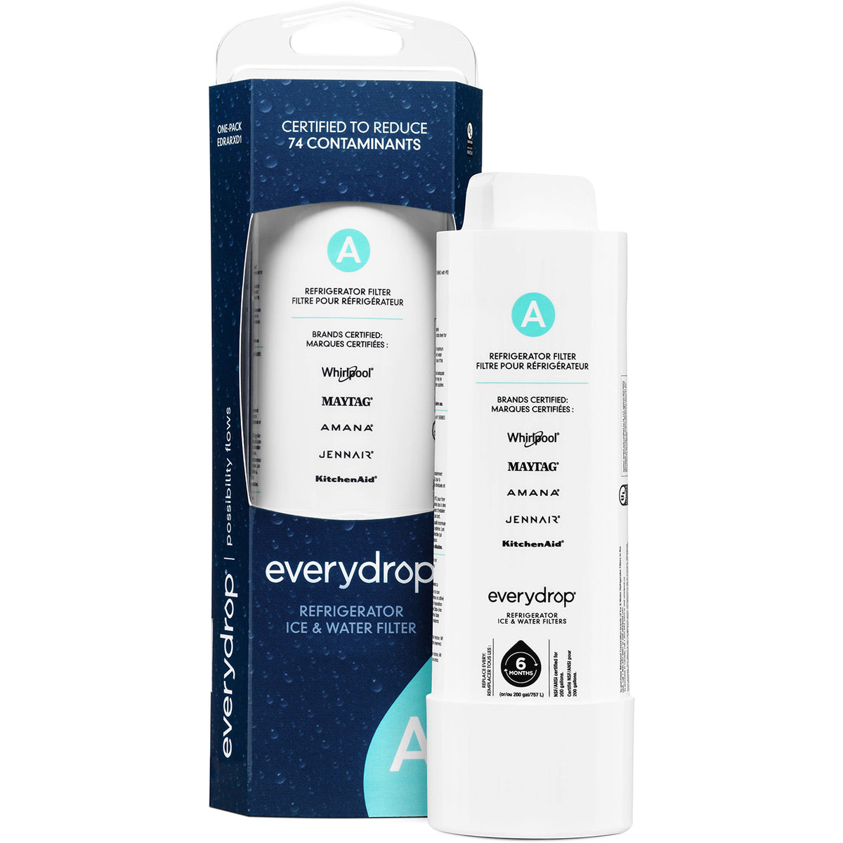 EDRARXD1 (Filter A) Everydrop Refrigerator Ice and Water Filter