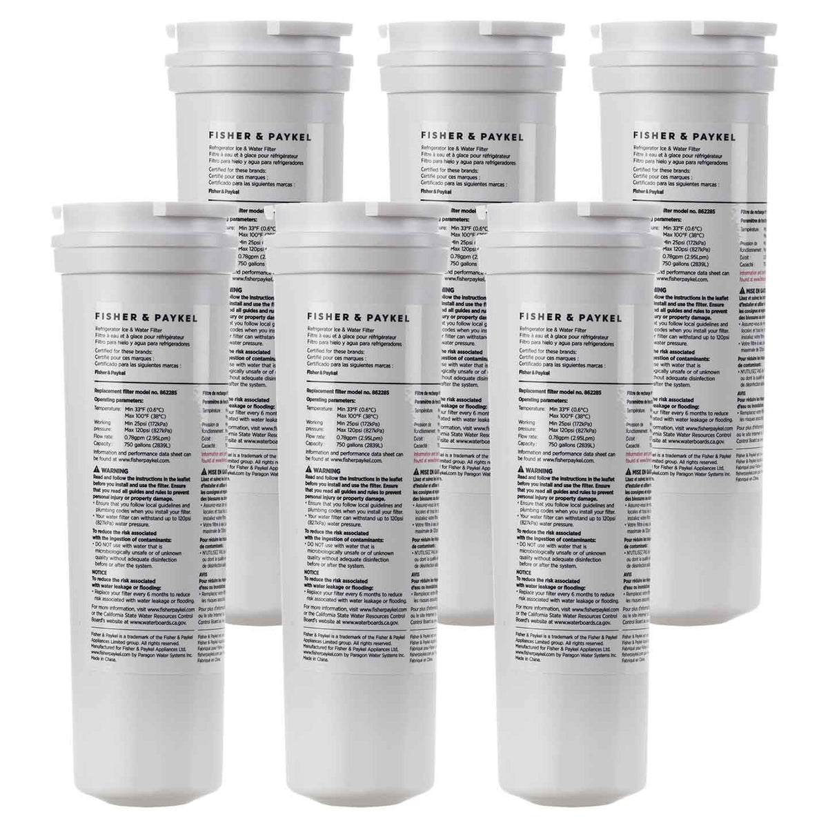 862285 Fisher & Paykel Refrigerator Water Filter