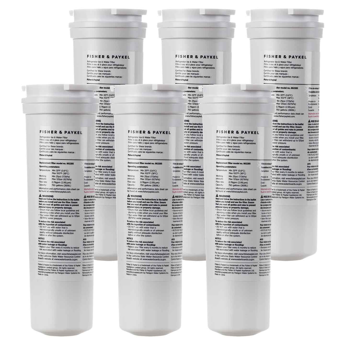 862285 Fisher & Paykel Refrigerator Water Filter