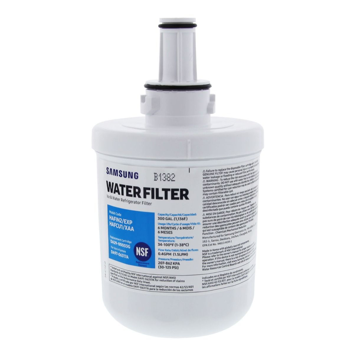 DA29-00003G Samsung Refrigerator Water Filter