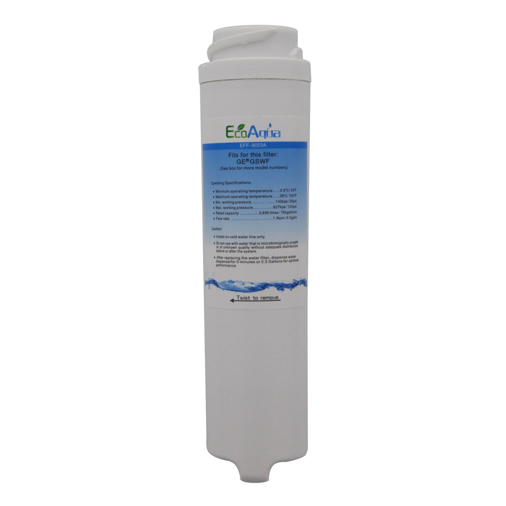 GE GSWF Comparable Refrigerator Filter by EcoAqua (EFF-6023A)