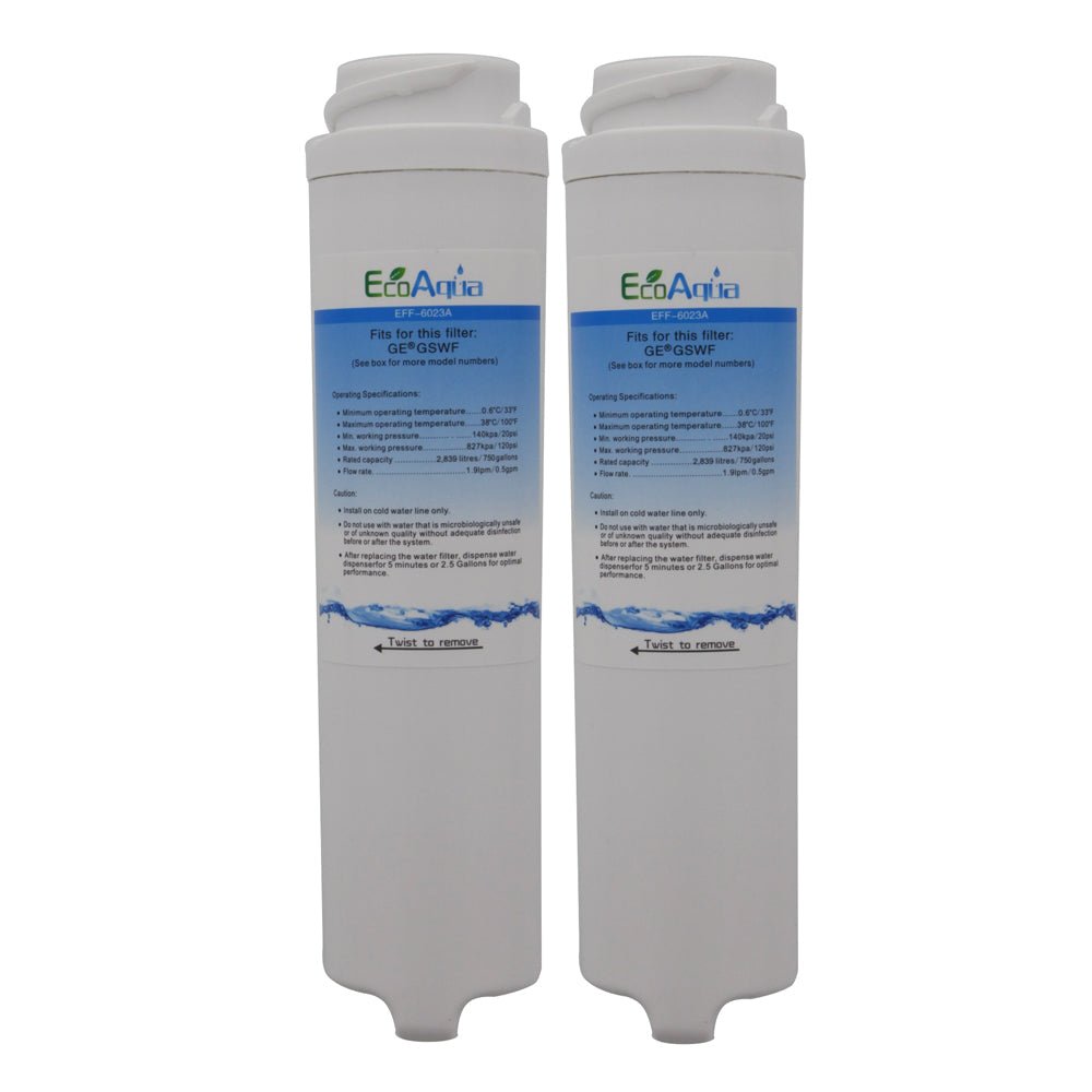 GE GSWF Comparable Refrigerator Filter by EcoAqua (EFF-6023A)