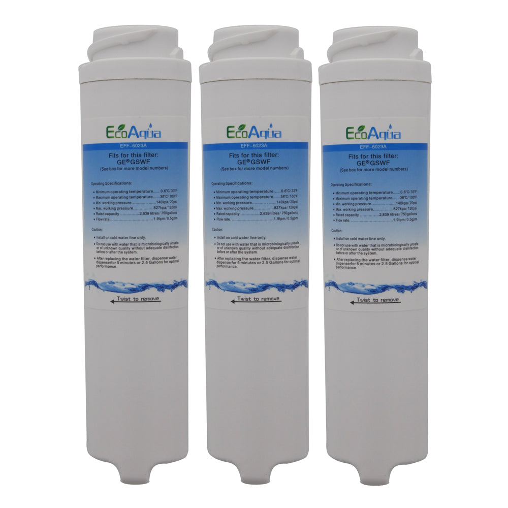 GE GSWF Comparable Refrigerator Filter by EcoAqua (EFF-6023A)