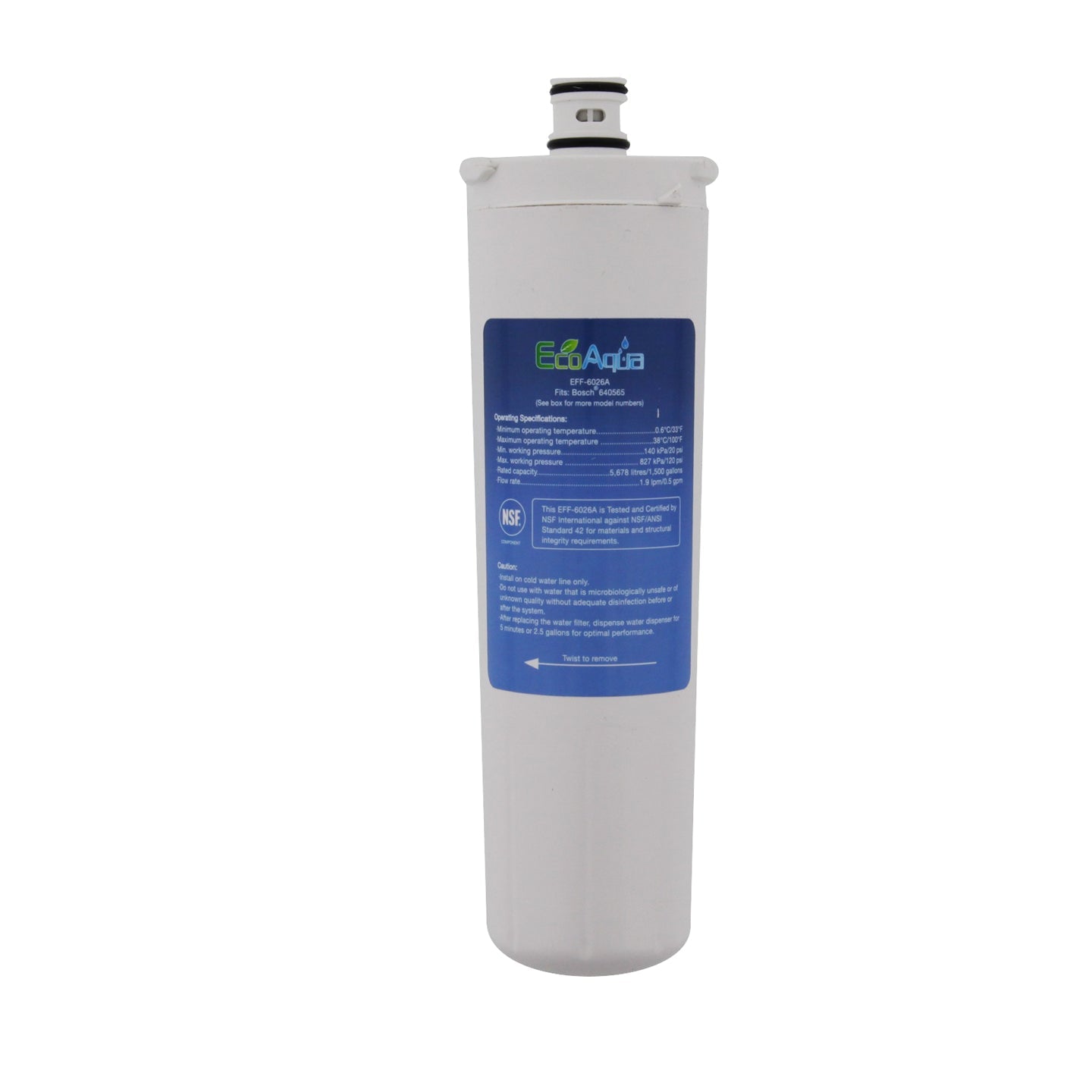 Bosch CS-52 Comparable Refrigerator Filter by EcoAqua (EFF-6026A)