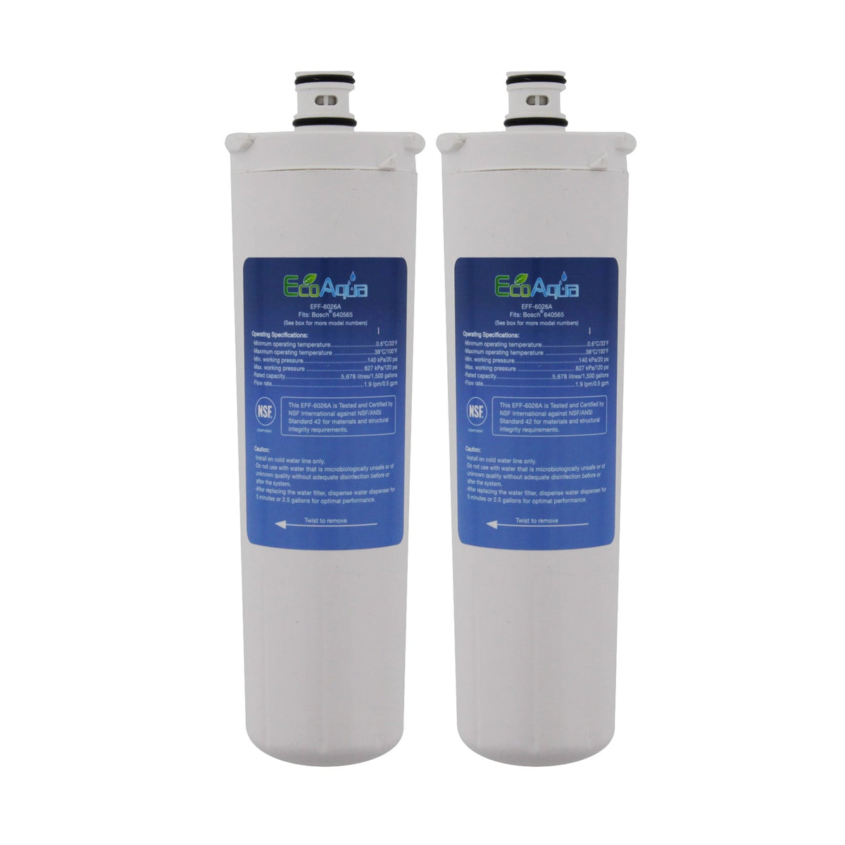 Bosch CS-52 Comparable Refrigerator Filter by EcoAqua (EFF-6026A)