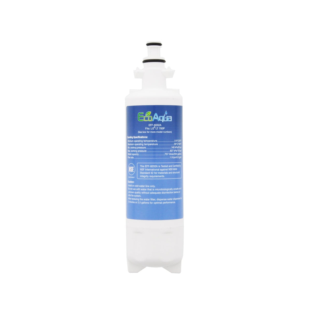 LG LT700P Comparable Refrigerator Filter by EcoAqua (EFF-6032A)