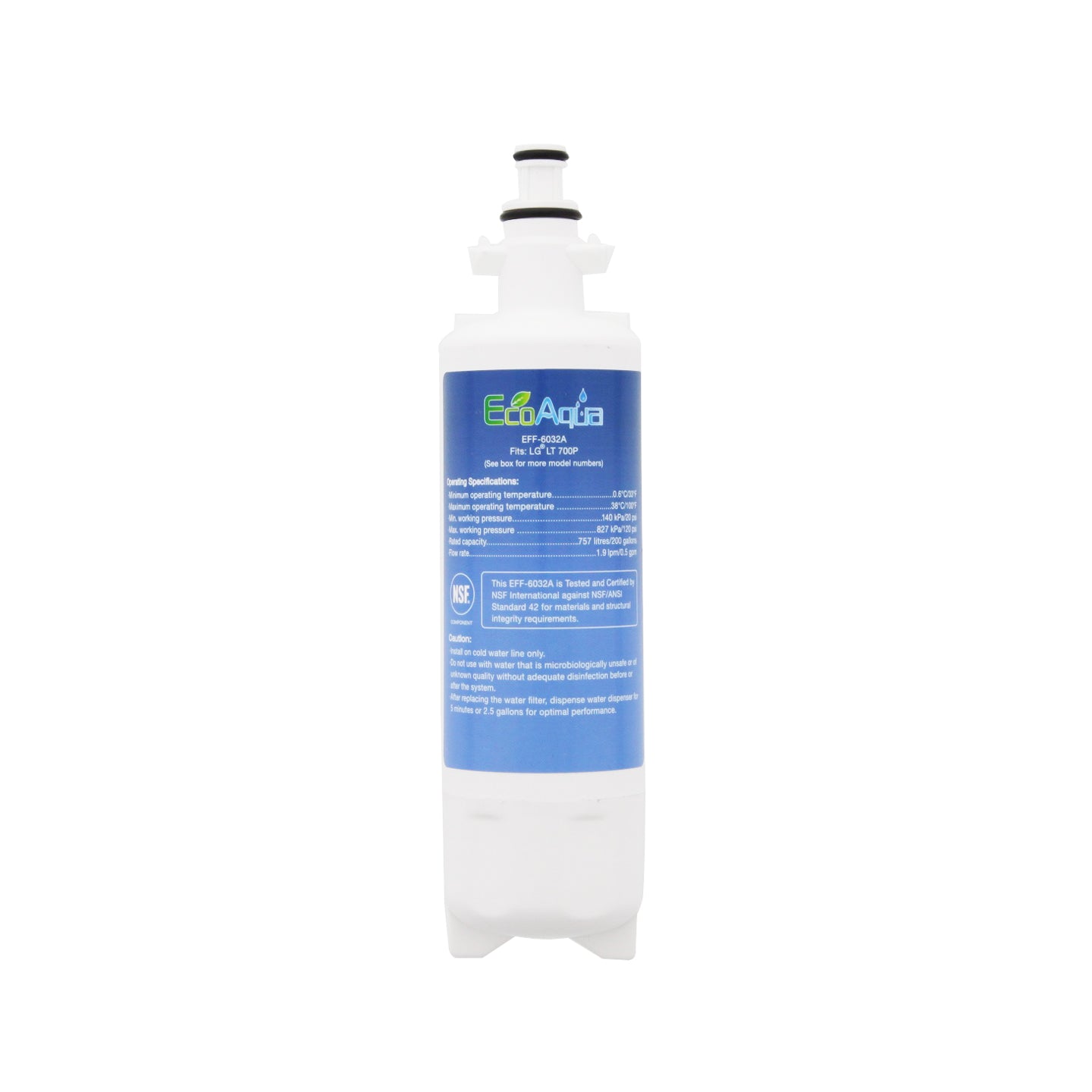 LG LT700P Comparable Refrigerator Filter by EcoAqua (EFF-6032A)