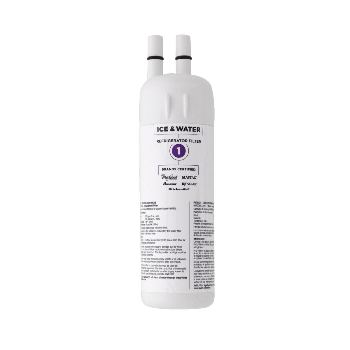Whirlpool W10295370A is now EveryDrop EDR1RXD1 (Filter 1) Filter