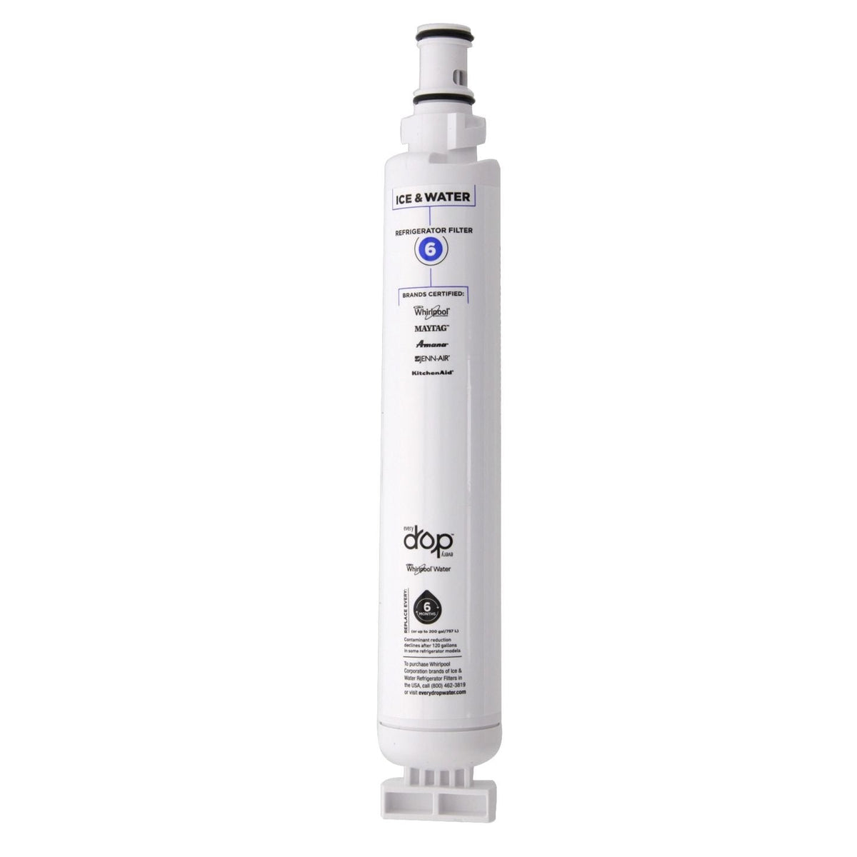 Whirlpool 4396701 is now EveryDrop EDR6D1 (Filter 6) Ice and Water Refrigerator Filter