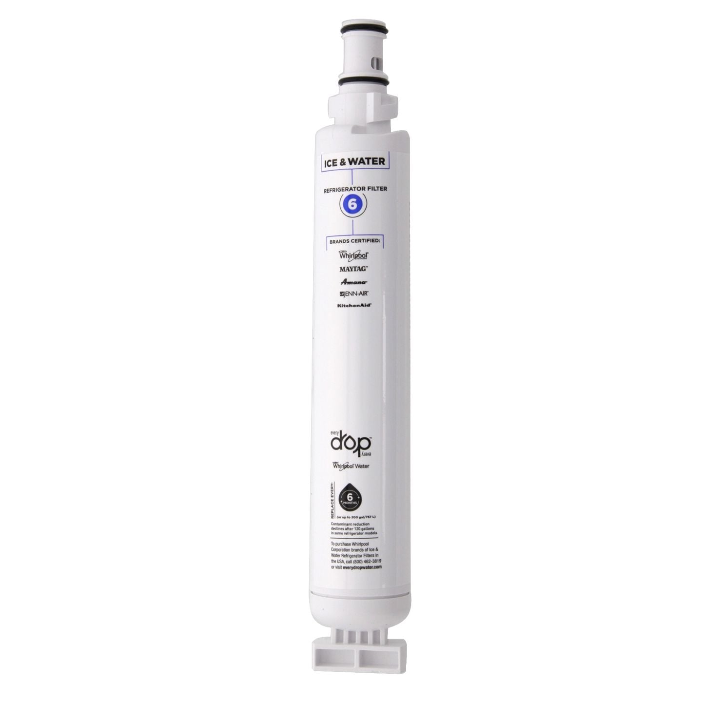 Whirlpool 4396701 is now EveryDrop EDR6D1 (Filter 6) Ice and Water Refrigerator Filter