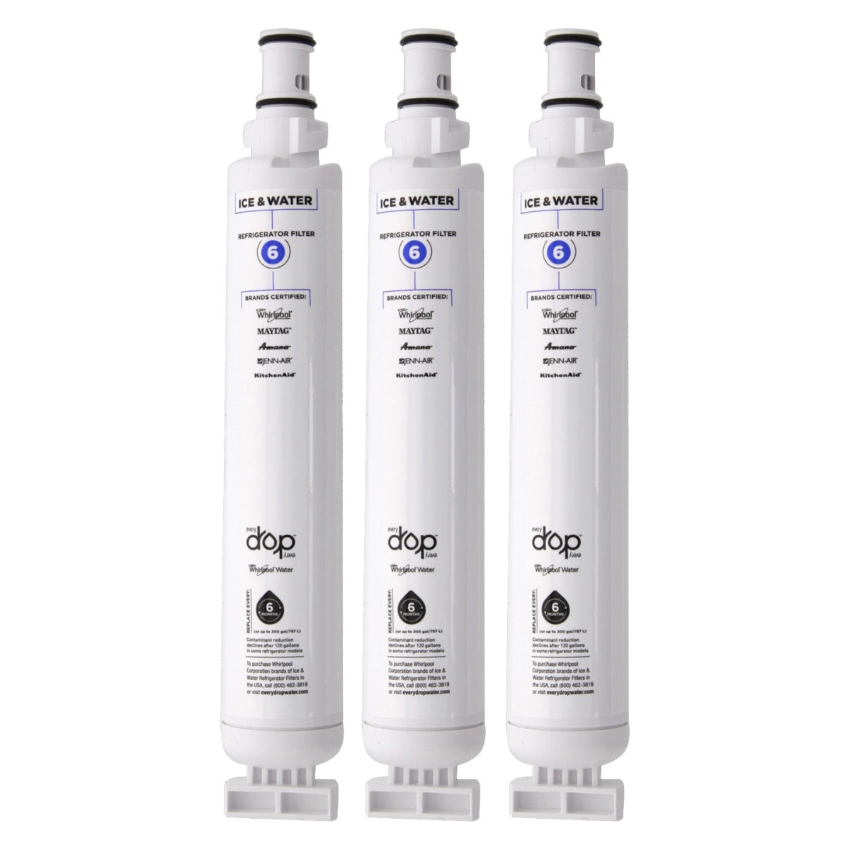 Whirlpool 4396701 is now EveryDrop EDR6D1 (Filter 6) Ice and Water Refrigerator Filter