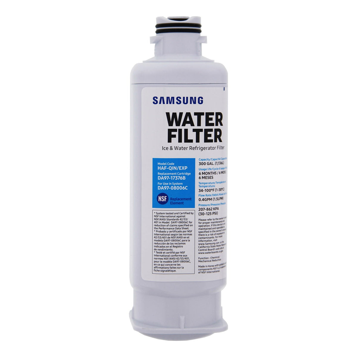 DA97-17376B/HAF-QIN Samsung Refrigerator Water Filter