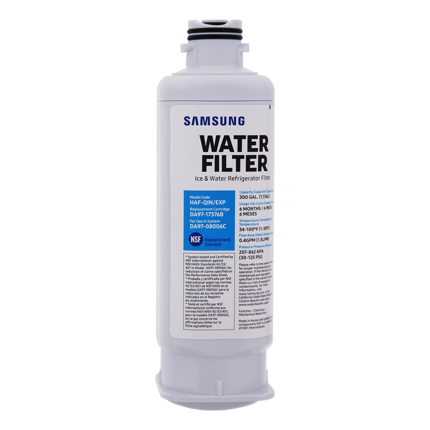 DA97-17376B/HAF-QIN Samsung Refrigerator Water Filter