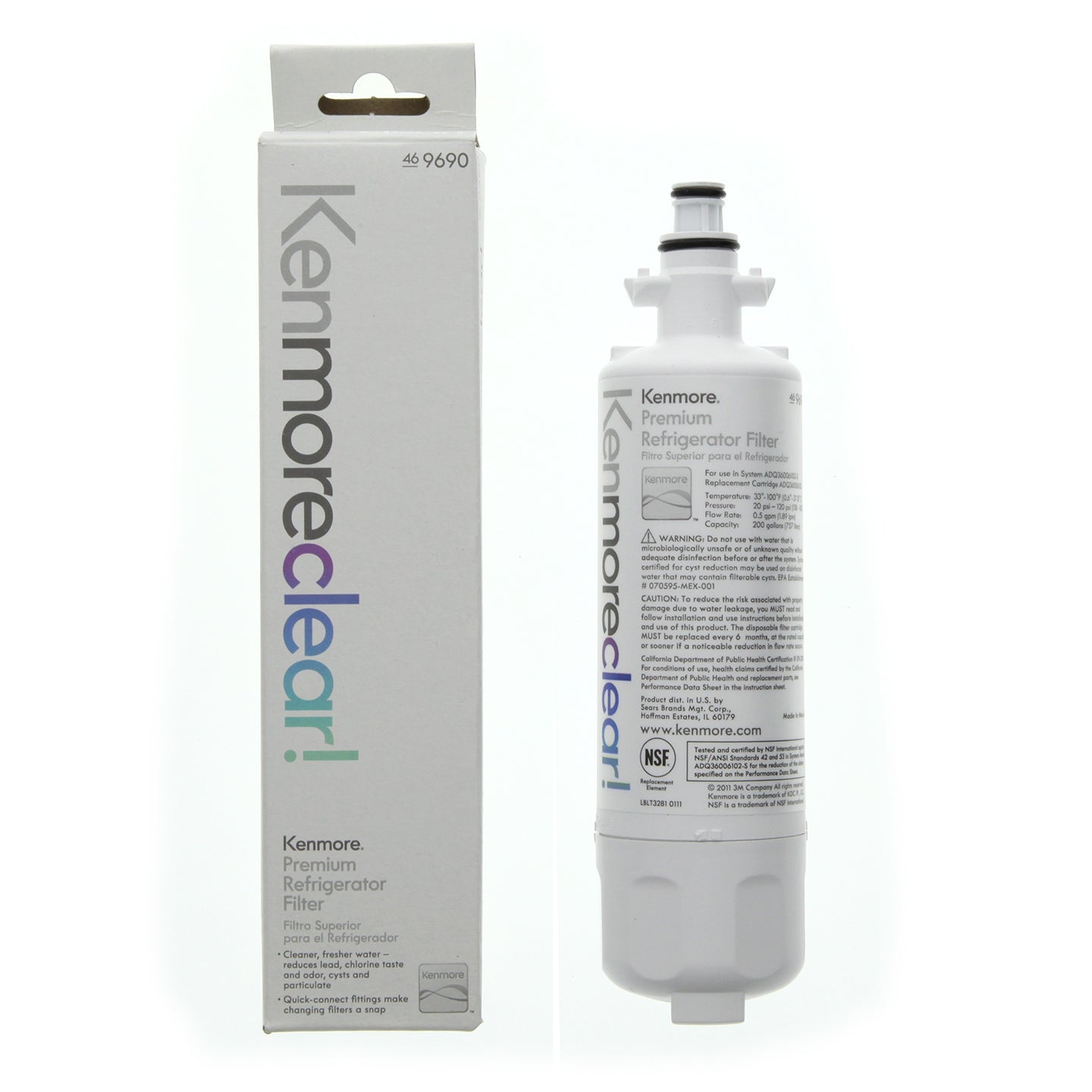 46-9690 Kenmore Kenmoreclear! Refrigerator Water Filter