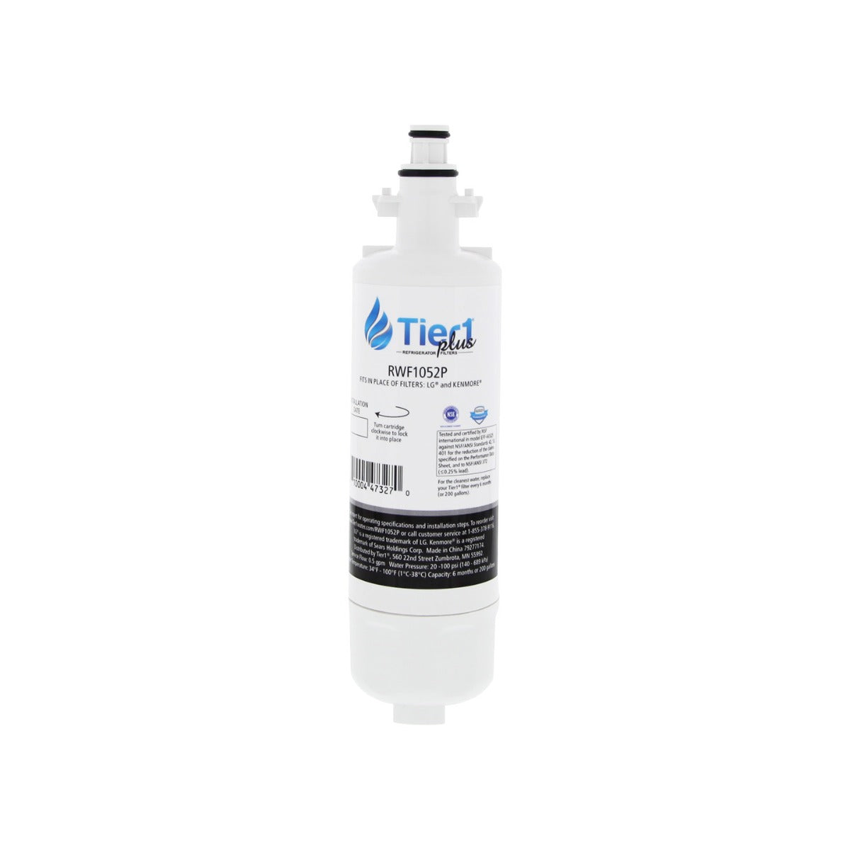 LT700P LG Comparable Lead and Mercury Reducing Refrigerator Water Filter By Tier1 Plus