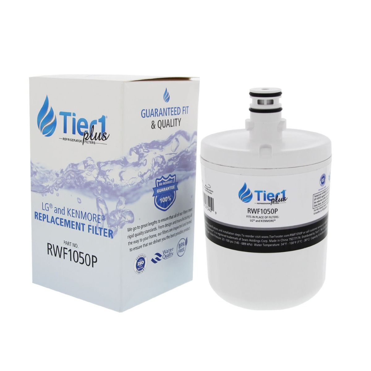 5231JA2002A / LT500P LG Comparable Lead and Mercury Reducing Refrigerator Water Filter By Tier1 Plus