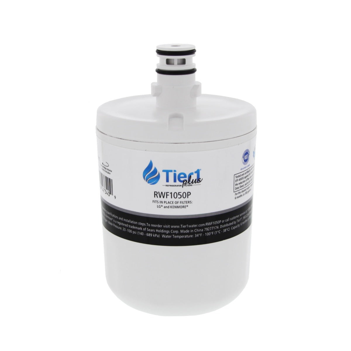 5231JA2002A / LT500P LG Comparable Lead and Mercury Reducing Refrigerator Water Filter By Tier1 Plus