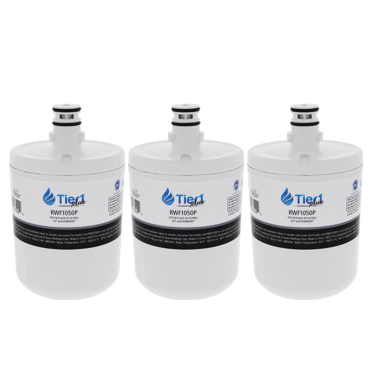 5231JA2002A / LT500P LG Comparable Lead and Mercury Reducing Refrigerator Water Filter By Tier1 Plus