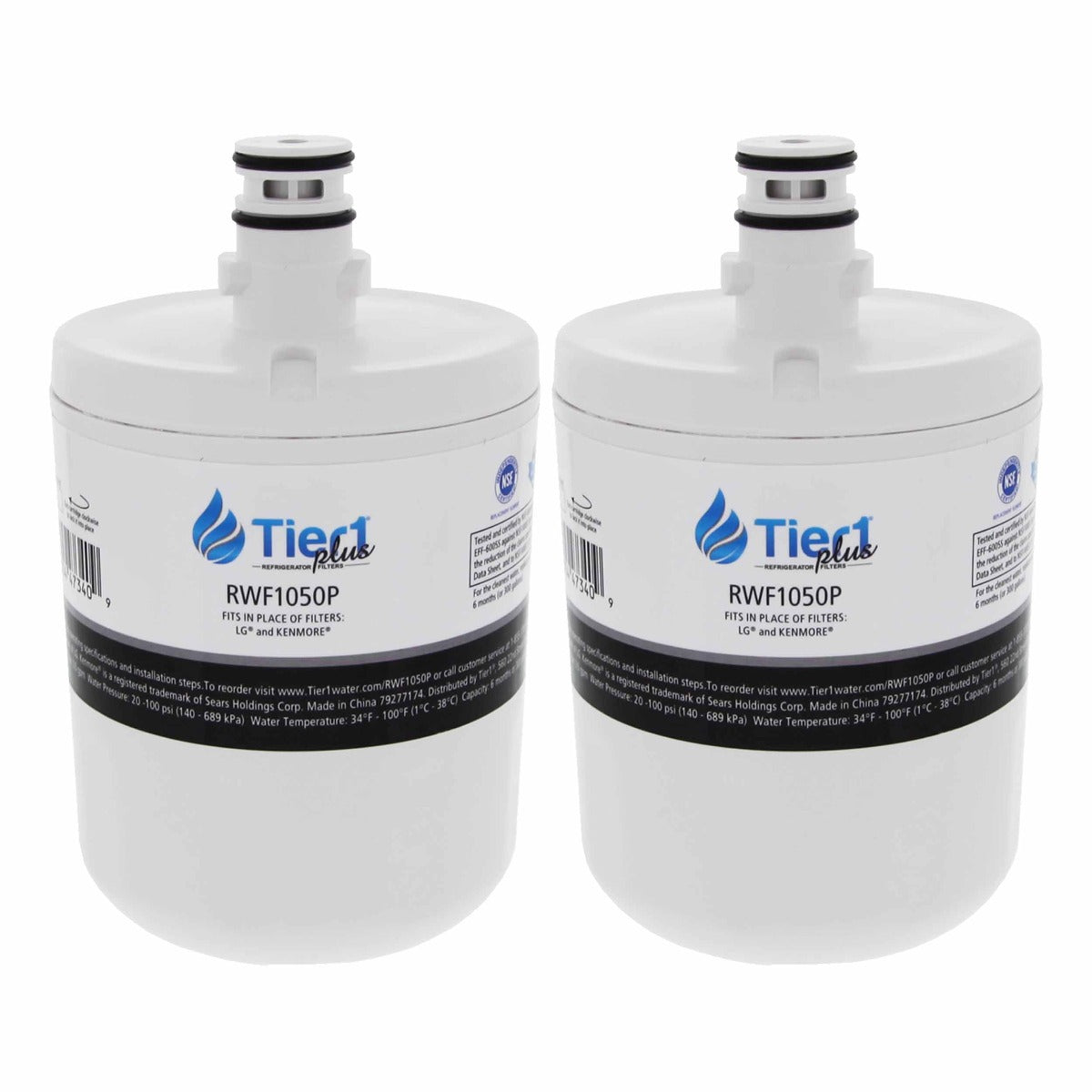 5231JA2002A / LT500P LG Comparable Lead and Mercury Reducing Refrigerator Water Filter By Tier1 Plus