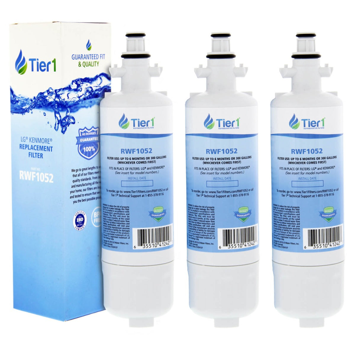 LT700P LG Comparable Refrigerator Water Filter Replacement By Tier1