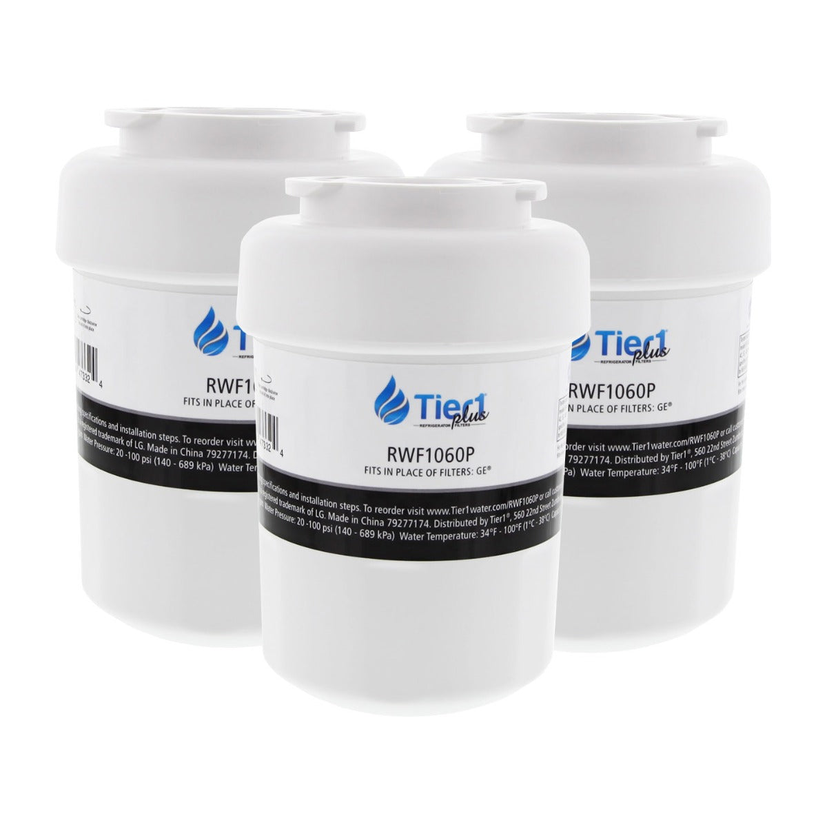 MWFP GE Comparable Lead and Mercury Reducing Refrigerator Water Filter By Tier1 Plus