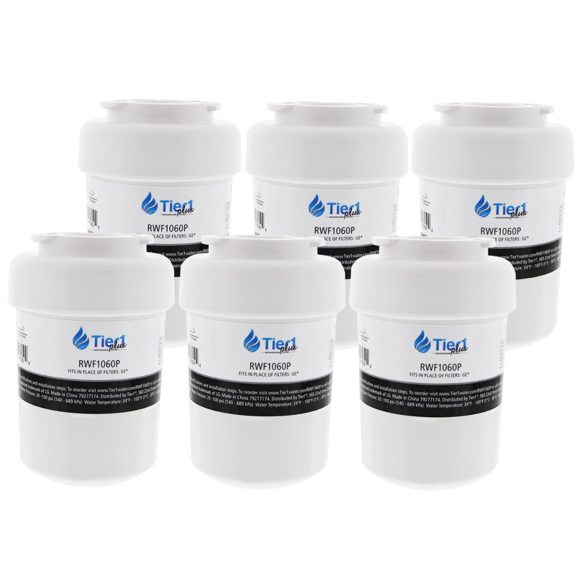 MWFP GE Comparable Lead and Mercury Reducing Refrigerator Water Filter By Tier1 Plus