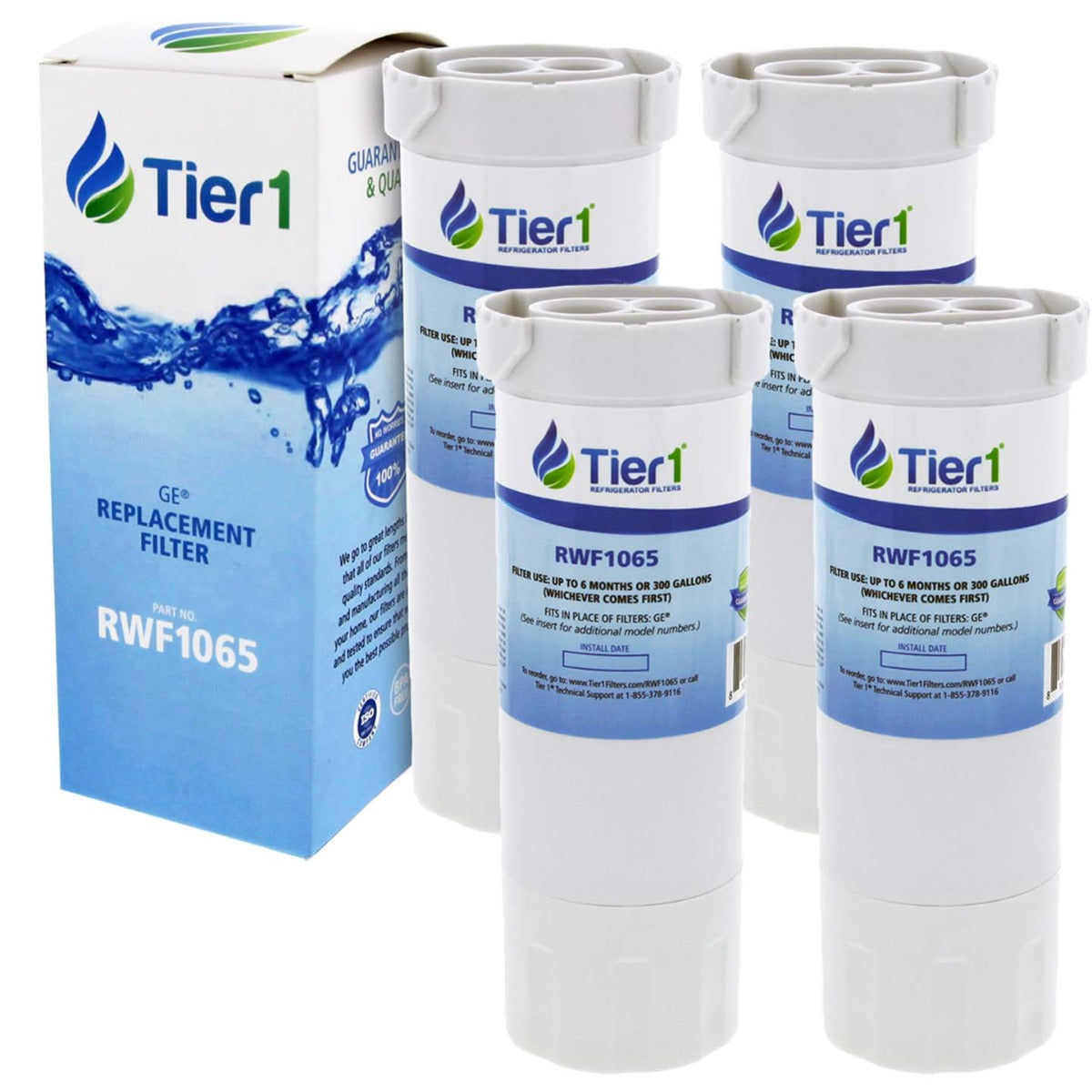 XWF GE Comparable Refrigerator Water Filter By Tier1 (No Chip)