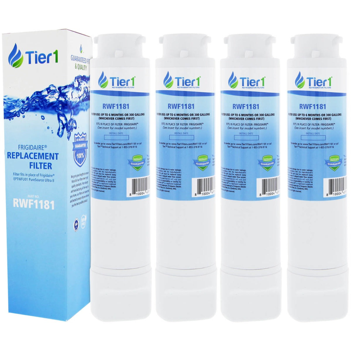 Frigidaire EPTWFU01 PureSource Ultra II Refrigerator Water Filter Comparable by Tier1