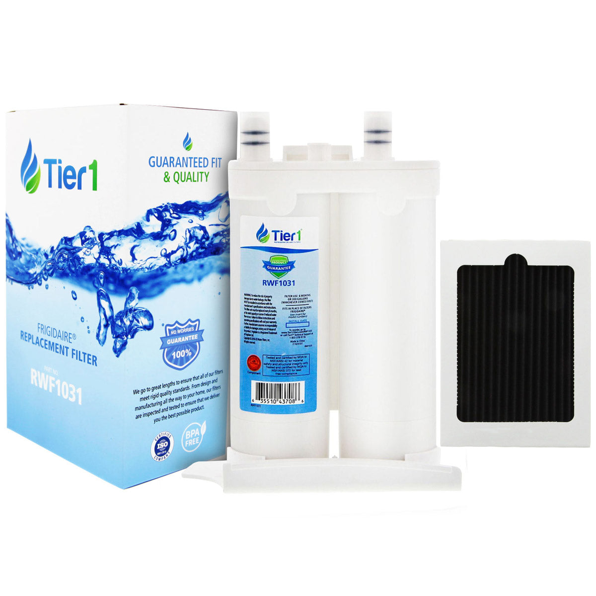 WF2CB Frigidaire and PAULTRA Frigidaire Comparables Refrigerator Water Filter and Air Filter Combo By Tier1