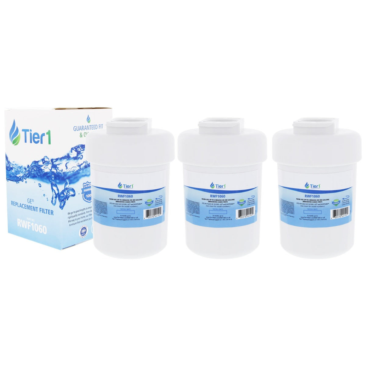MWF GE SmartWater Refrigerator Water Filter Replacement by Tier1