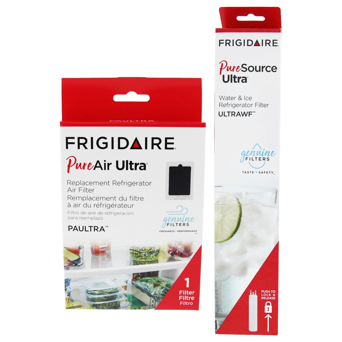 ULTRAWF Frigidaire PureSource Refrigerator Water Filter with PAULTRA Air Filter Combo
