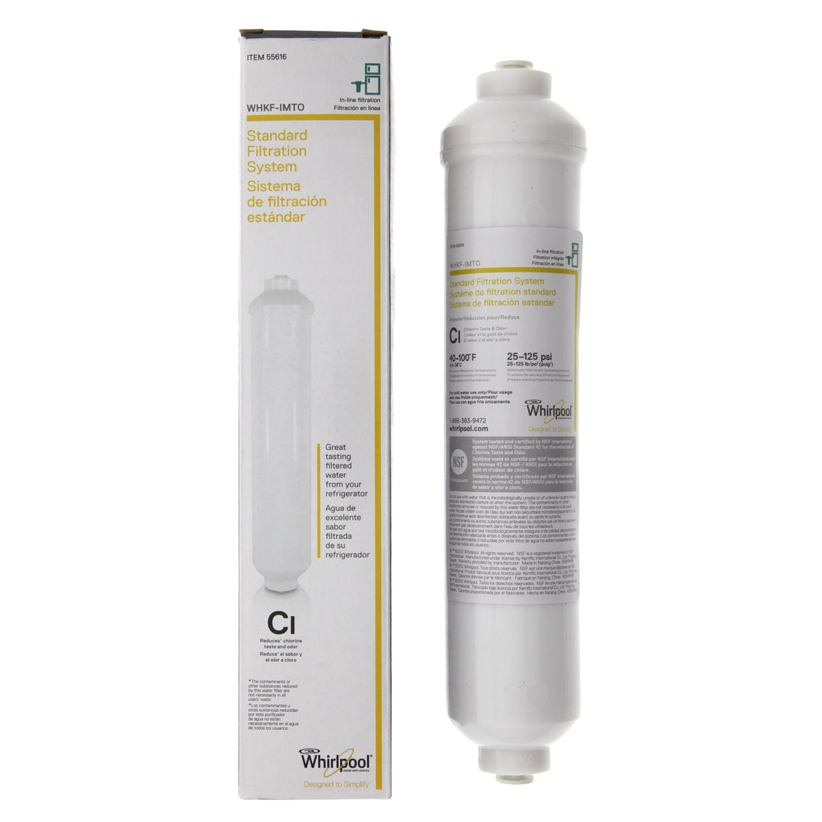 WHKF-IMTO Whirlpool Inline Filter